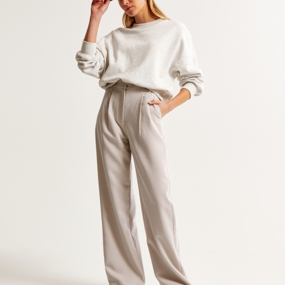 ** Bundle & SAVE ** Abercrombie & Fitch SLOANE Tailored Wide Leg Pant